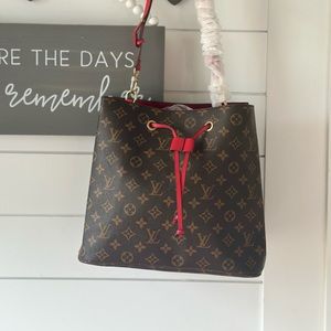 Cute leather Bucket bag